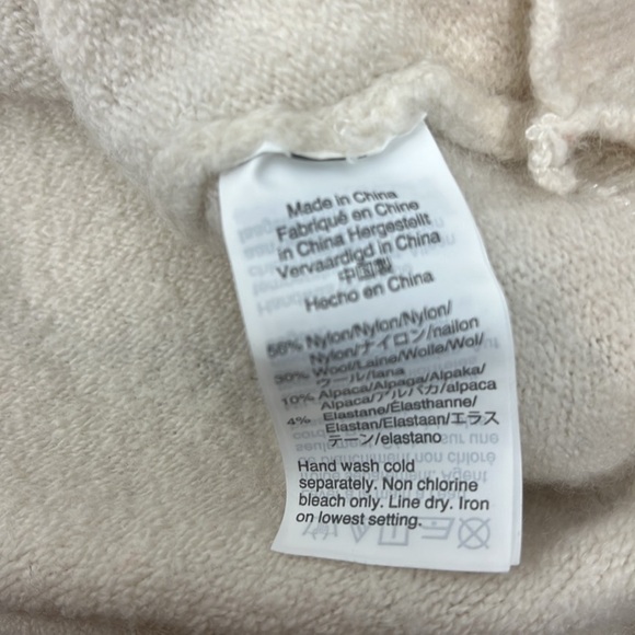 Madewell Wrap Front Beige Tan Pullover Sweater Size S - Picture 10 of 10